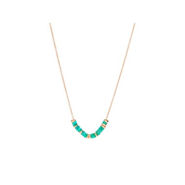 Collana Rondelle turchese