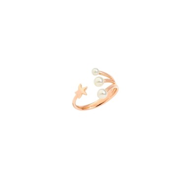 Anello Stellina Perle
