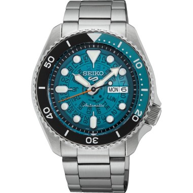 Seiko Blu Skeleton 5 Sport...