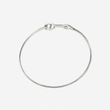 bracciale bangle nodo argento 