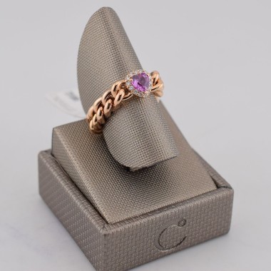 Anello groumette cuore in...