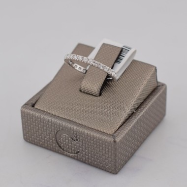 Anello girodito in oro bianco