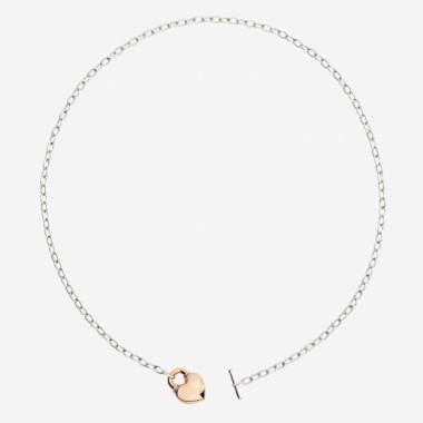 Collana cuore oro rosa &...
