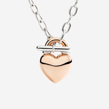Collana cuore oro rosa &...