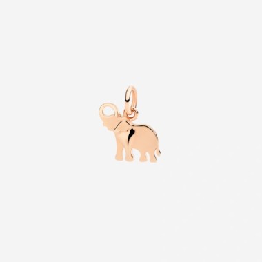 ciondolo elefante oro rosa 